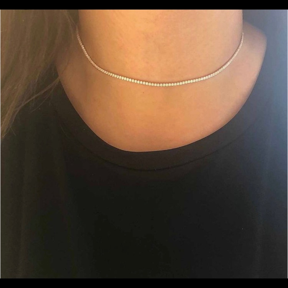 Sterling Silver Tennis necklace